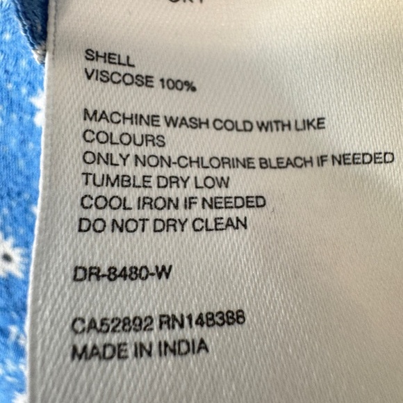 Oak+Fort Floral Mini Dress Blue - Picture 10 of 11